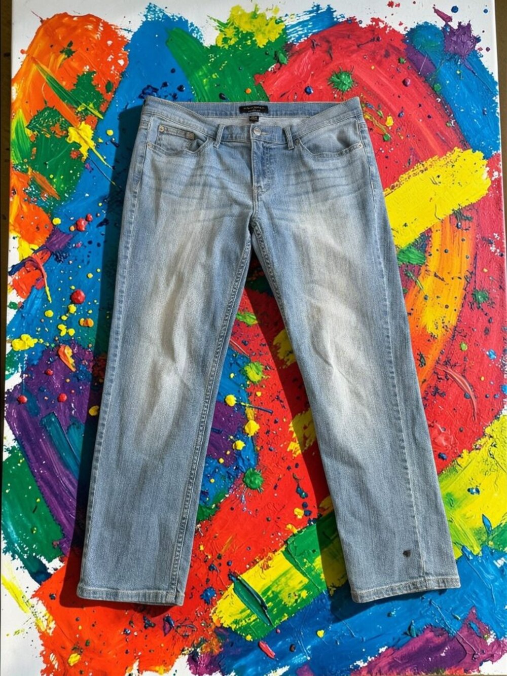 BANANA REPUBLIC Light Wash Girlfriend Jeans Size 29 / US 8 Petite